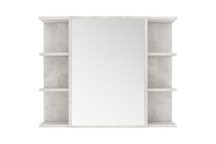 Kylpyhuoneen peilikaappi betoninharmaa 80x20,5x64cm - Harmaa - Meikki- & kampauspöydät