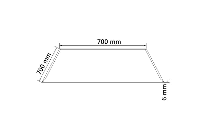 Pöytälevy Karkaistu Lasi Pyöreä 700x700 mm - Musta - Huonekalut - Pöytä & ruokailuryhmä - Pöydän tarvikkeet - Pöytälevy