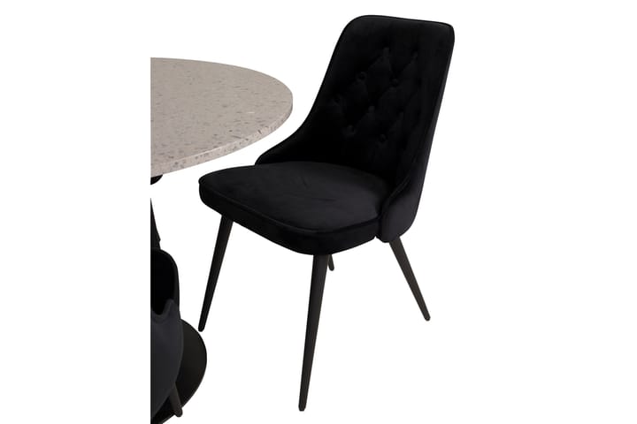 Ruokailuryhmä Chantor 106 cm 4 Chantor Luxury Velvet tuolia - Huonekalut - Pöytä & ruokailuryhmä - Ruokailuryhmä