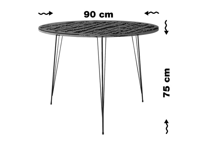 Pöytä Odet 90 cm - Tammi - Huonekalut - Pöytä & ruokailuryhmä - Ruokapöydät & keittiön pöydät