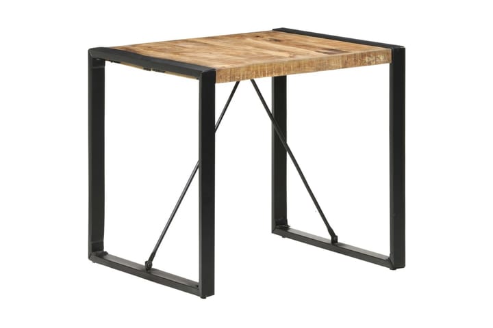 Ruokapöytä 80x80x75 cm karkea mangopuu - Ruskea - Ruokapöydät & keittiön pöydät