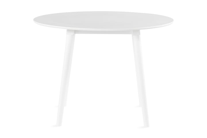 Ruokapöytä Comuna 106 cm Pyöreä - Valkoinen - Marmoripöydät - Kokoontaitettavat pöydät - Jatkettava ruokapöytä - Ruokapöydät & keittiön pöydät