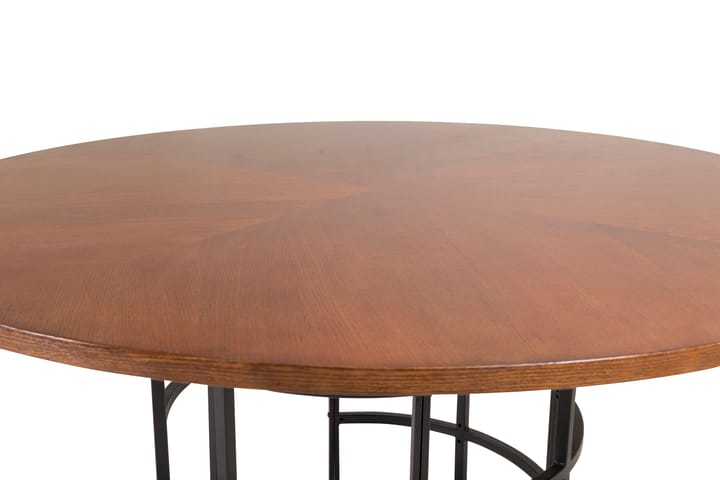 Ruokapöytä Copenhagen Pyöreä 140 cm - Ruskea - Marmoripöydät - Kokoontaitettavat pöydät - Jatkettava ruokapöytä - Ruokapöydät & keittiön pöydät