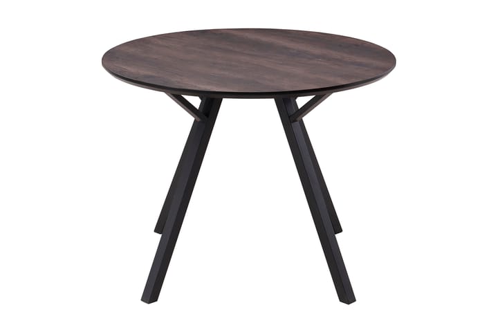 Ruokapöytä Cress 100 cm - Ruskea/Musta - Marmoripöydät - Kokoontaitettavat pöydät - Jatkettava ruokapöytä - Ruokapöydät & keittiön pöydät