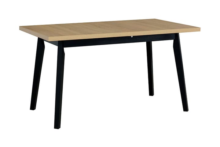 Ruokapöytä Dung - Tammi/Musta - Marmoripöydät - Kokoontaitettavat pöydät - Jatkettava ruokapöytä - Ruokapöydät & keittiön pöydät