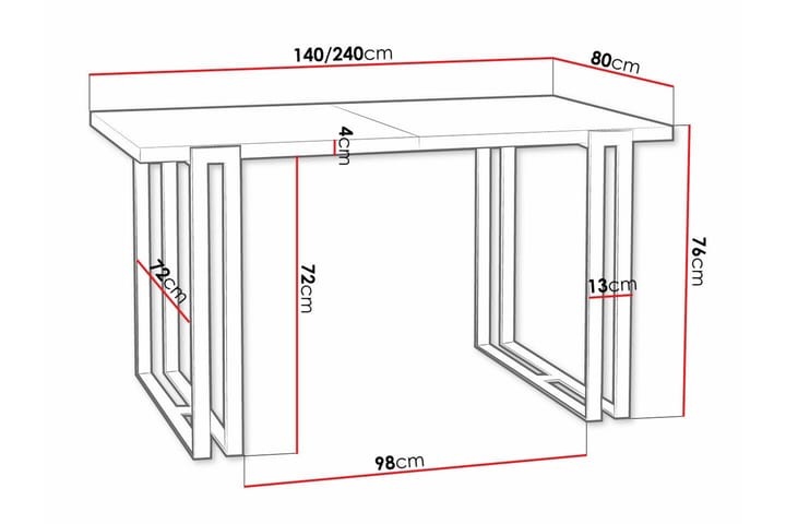 Ruokapöytä Kintore 80 cm - Kulta - Huonekalut - Pöytä & ruokailuryhmä - Ruokapöydät & keittiön pöydät