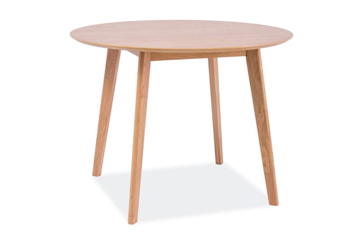 Ruokapöytä Louesme 90 cm Pyöreä - Luonnonväri - Marmoripöydät - Kokoontaitettavat pöydät - Jatkettava ruokapöytä - Ruokapöydät & keittiön pöydät