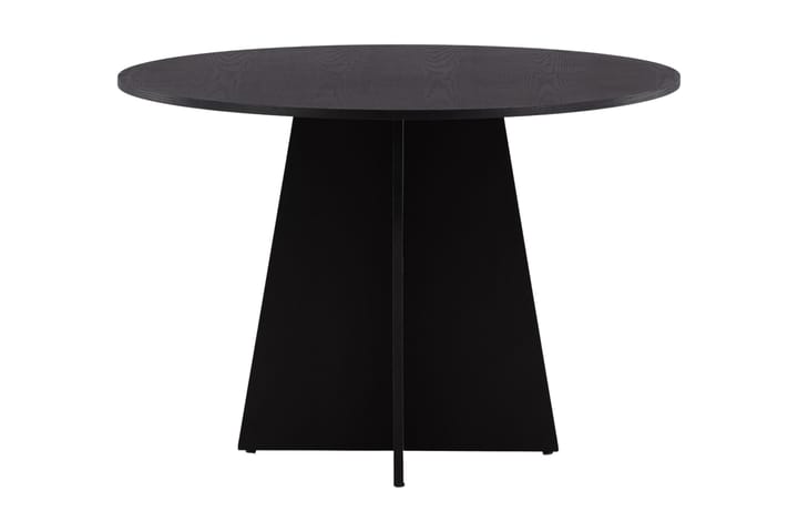 Ruokapöytä Manciat 110 cm Pyöreä - Musta - Marmoripöydät - Kokoontaitettavat pöydät - Jatkettava ruokapöytä - Ruokapöydät & keittiön pöydät