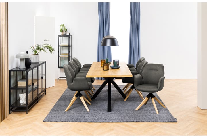 Ruokapöytä Matysik 220x90 cm - Luonnollinen - Huonekalut - Pöytä & ruokailuryhmä - Ruokapöydät & keittiön pöydät