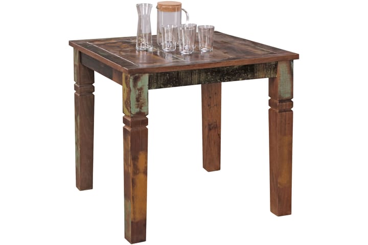 Ruokapöytä Mirao 80 cm - Monivärinen - Marmoripöydät - Kokoontaitettavat pöydät - Jatkettava ruokapöytä - Ruokapöydät & keittiön pöydät