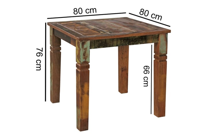 Ruokapöytä Mirao 80 cm - Monivärinen - Marmoripöydät - Kokoontaitettavat pöydät - Jatkettava ruokapöytä - Ruokapöydät & keittiön pöydät