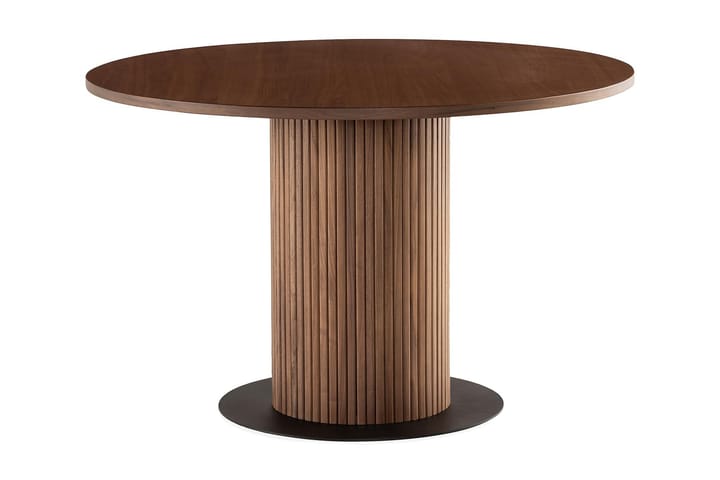 Ruokapöytä Neandir 120 cm Pyöreä Tolppajalka - Pähkinä - Ruokapöyd�ät & keittiön pöydät