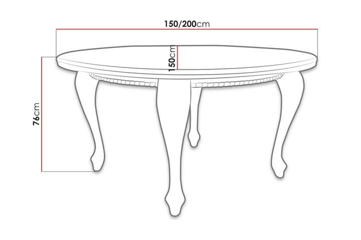 Ruokapöytä Tabell 150x150x76 cm - Puu/Luonnonväri - Huonekalut - Pöytä & ruokailuryhmä - Ruokapöydät & keittiön pöydät