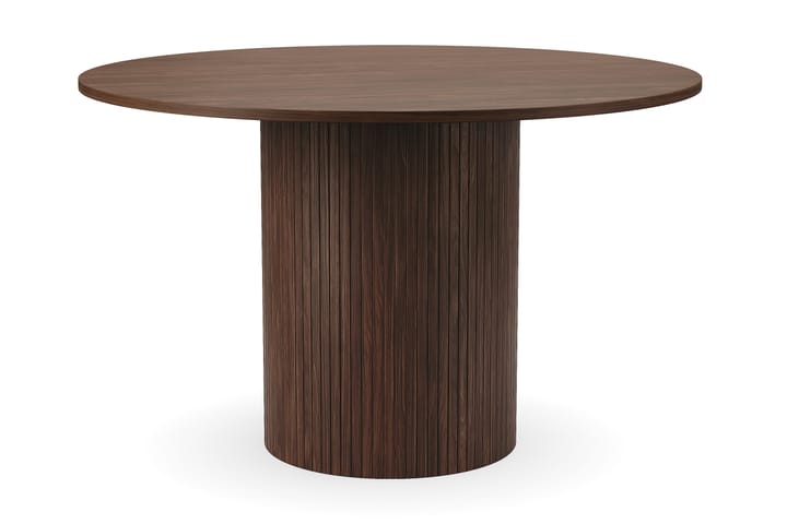 Ruokapöytä Uppveda 120 cm Pyöreä - Tummanruskea - Marmoripöydät - Kokoontaitettavat pöydät - Jatkettava ruokapöytä - Ruokapöydät & keittiön pöydät