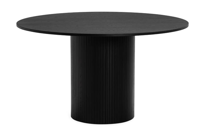 Ruokapöytä Uppveda 130 cm Pyöreä - Musta - Marmoripöydät - Kokoontaitettavat pöydät - Jatkettava ruokapöytä - Ruokapöydät & keittiön pöydät
