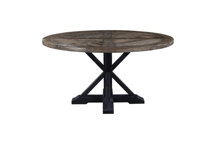 Ruokapöytä Yorkshire 150 cm Pyöreä - Ruskea/Musta - Ruokapöydät & keittiön pöydät