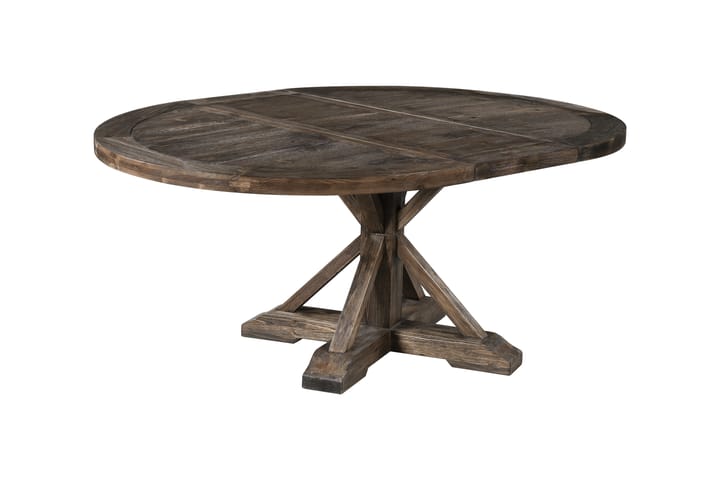 Ruokapöytä Yorkshire 160 cm Jatkettava Soikea - Ruskea - Ruokapöydät & keittiön pöydät