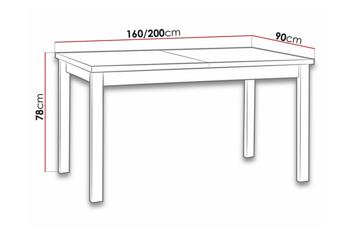 Ruokapöytä Patrickswell 90 cm - Musta - Huonekalut - Pöytä & ruokailuryhmä - Ruokapöydät & keittiön pöydät