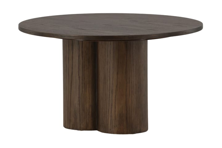 Sohvapöytä Oliwero 80 cm Pyöreä - Ruskea - Marmoripöydät - Kokoontaitettavat pöydät - Jatkettava ruokapöytä - Ruokapöydät & keittiön pöydät