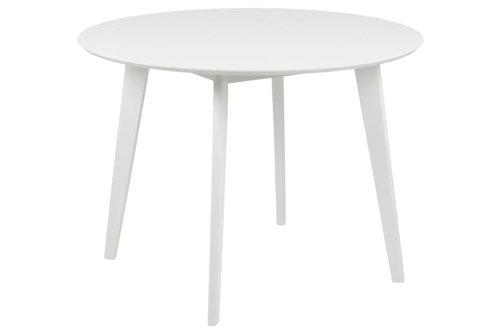 Ruokapöytä Hallaci 105 cm Pyöreä - Valkoinen - Ruokapöydät & keittiön pöydät