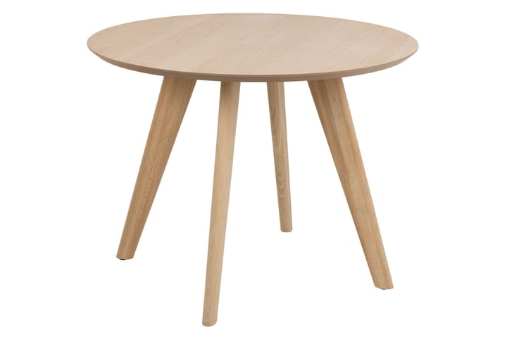 Ruokapöytä Savan 100 cm Pyöreä - Valkoinen - Ruokapöydät & keittiön pöydät