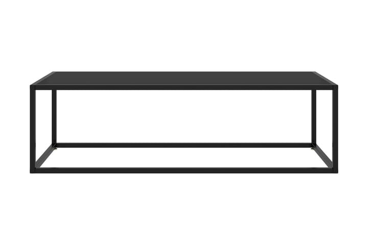 Sohvapöytä musta mustalla lasilla 120x50x35 cm - Musta - Huonekalut - Pöytä & ruokailuryhmä - Sohvapöytä