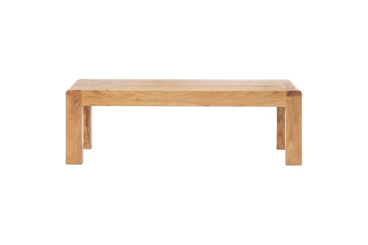 Sohvapöytä 110x60x35 cm täysi akaasiapuu seesamviimeistelyll - Valkoinen - Sohvapöytä