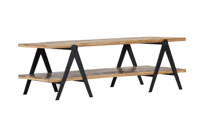 Sohvapöytä 115x60x40 cm kierrätetty puu - Monivärinen - Sohvapöytä