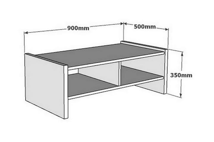 Sohvapöytä Barney 90x35x90 cm - Ruskea - Huonekalut - Pöytä & ruokailuryhmä - Sohvapöytä