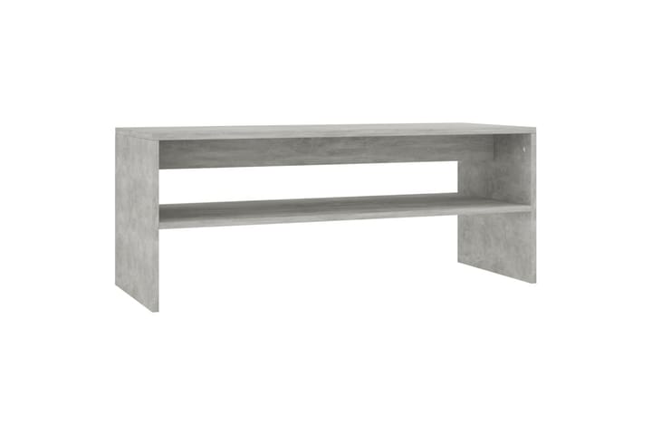 Sohvapöytä betoninharmaa 100x40x40 cm lastulevy - Harmaa - Sohvapöytä