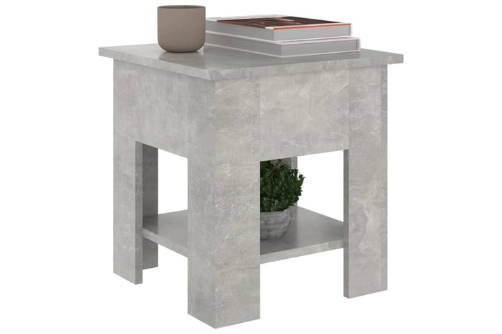 Sohvapöytä betoninharmaa 40x40x42 cm tekninen puu - Harmaa - Sohvapöytä