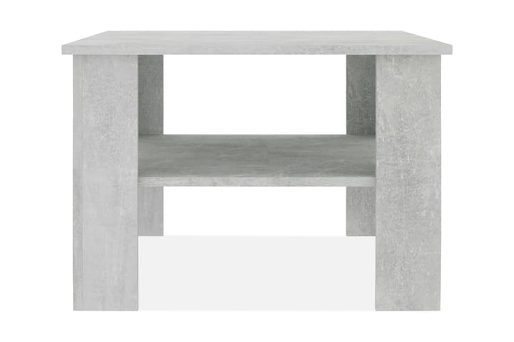 Sohvapöytä betoninharmaa 60x60x42 cm lastulevy - Harmaa - Sohvapöytä