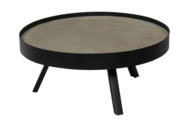 Sohvapöytä betonisella pöytälevyllä 74x32 cm - Musta - Sohvapöytä
