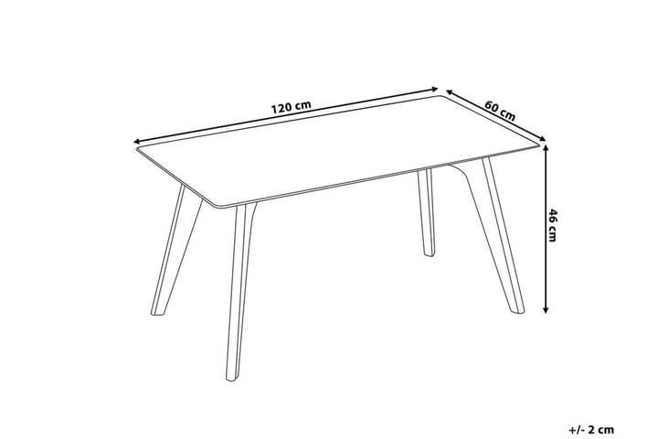 Sohvapöytä Hudson 120 cm - Lasi/Luonnonväri - Huonekalut - Pöytä & ruokailuryhmä - Sohvapöytä