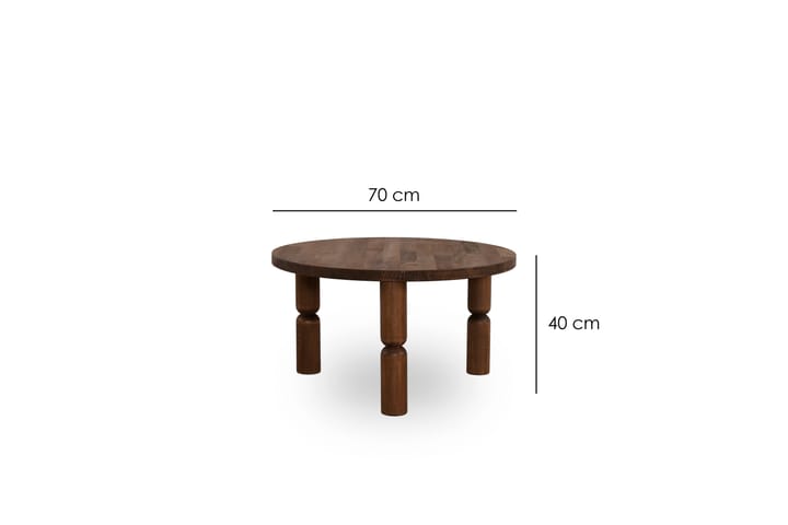 Sohvapöytä Ida 70 cm - Pähkinä - Huonekalut - Pöytä & ruokailuryhmä - Sohvapöytä