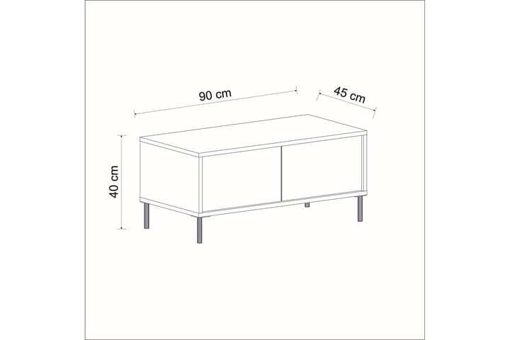 Sohvapöytä Imaj 90 cm - Antrasiitti - Huonekalut - Pöytä & ruokailuryhmä - Sohvapöytä