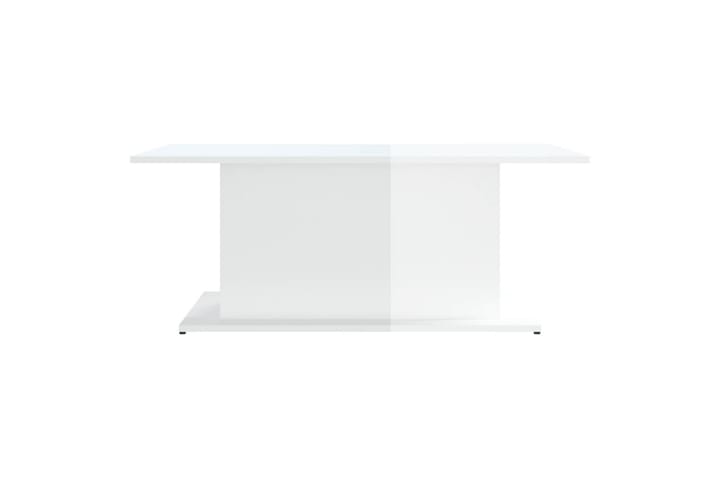Sohvapöytä korkeakiilto valkoinen 102x55,5x40 cm lastulevy - Valkoinen - Sohvapöytä