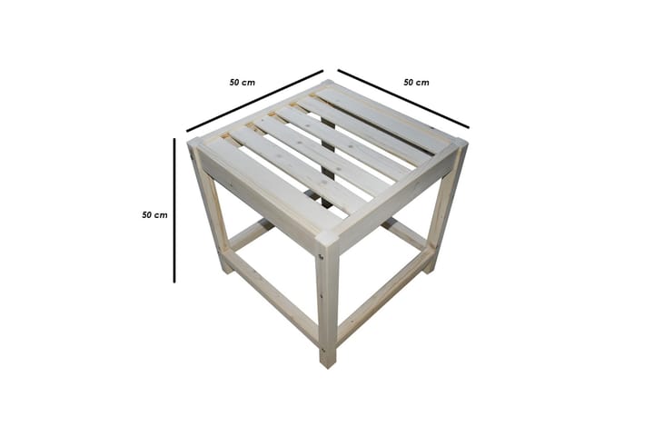 Sohvapöytä Laggartorp 50x50x50 cm - Ruskea - Huonekalut - Pöytä & ruokailuryhmä - Sohvapöytä