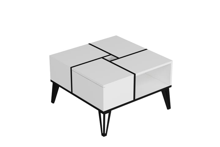 Sohvapöytä Masaaki 71,8 cm - Musta/Valkoinen - Sohvapöytä