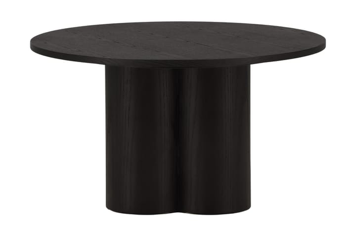 Sohvapöytä Oliwero 80 cm Pyöreä - Musta - Sohvapöytä säilytystilalla - Sohvapöytä - Peilipöytä - Säädettävä sohvapöytä - Kokoontaitettavat pöydät - Marmoripöydät - Sohvapöytä renkailla