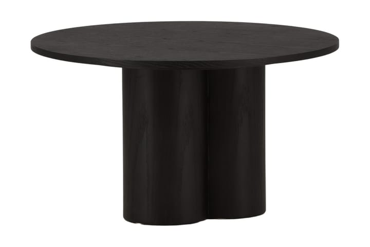 Sohvapöytä Oliwero 80 cm Pyöreä - Musta - Sohvapöytä säilytystilalla - Sohvapöytä - Peilipöytä - Säädettävä sohvapöytä - Kokoontaitettavat pöydät - Marmoripöydät - Sohvapöytä renkailla