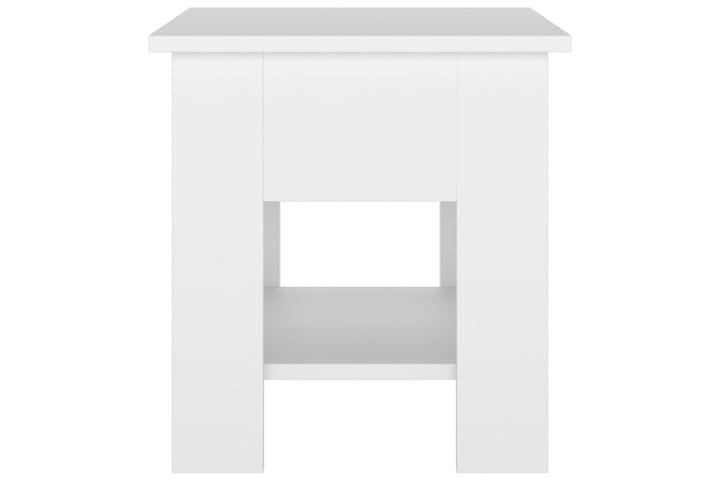 Sohvapöytä valkoinen 40x40x42 cm tekninen puu - Valkoinen - Sohvapöytä