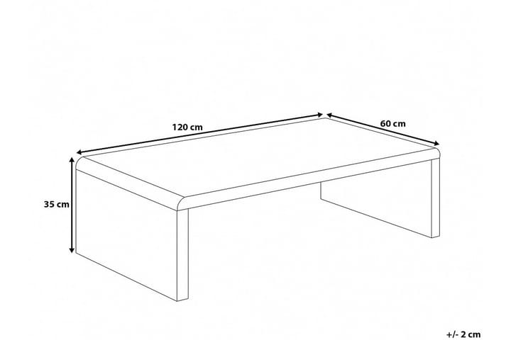 Sohvapöytä Wakadi 120 cm - Valkoinen - Huonekalut - Pöytä & ruokailuryhmä - Sohvapöytä