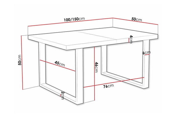 Sohvapöytä Wardner 50 cm - Valkoinen - Huonekalut - Pöytä & ruokailuryhmä - Sohvapöytä