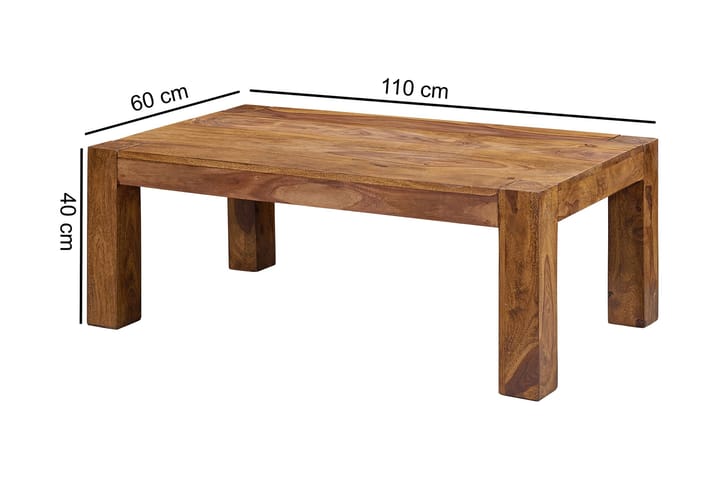 Sohvapöytä Wicher 110 cm - Massiivi Puu - Huonekalut - Pöytä & ruokailuryhmä - Sohvapöytä