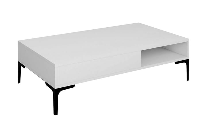 Sohvapöytä Pikach 105x32,6x105 cm - Valkoinen - Sohvapöytä