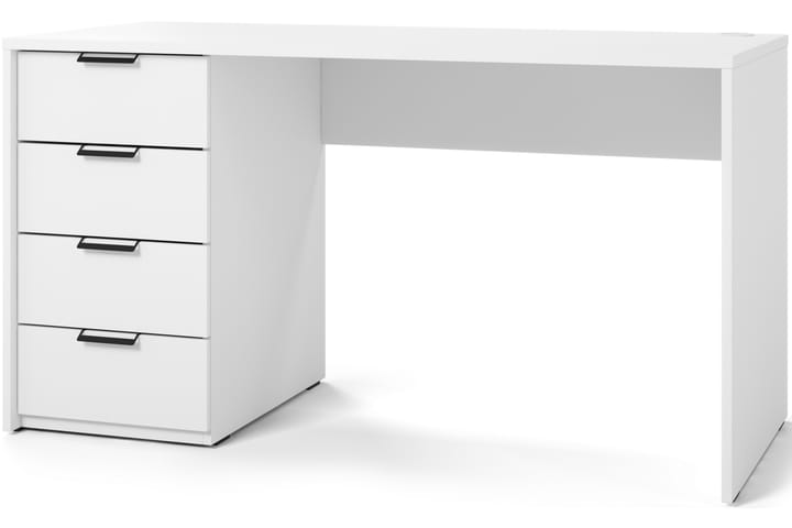 Kirjoituspöytä Barold 140x60 cm - Valkoinen - Tietokonepöytä
 - Kirjoituspöytä