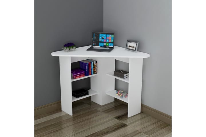 Kirjoituspöytä Groah 94 cm - Valkoinen - Tietokonepöytä
 - Sähköpöytä & säädettävä työpöytä - Kirjoituspöytä - Kokoontaitettavat pöydät - Marmoripöydät
