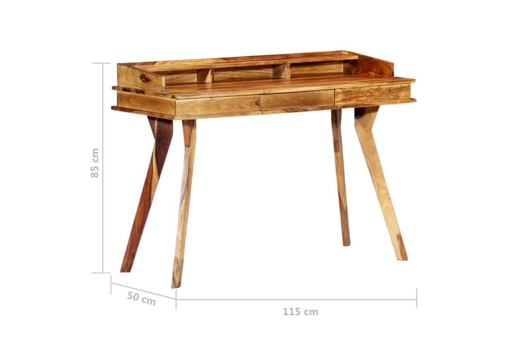 Kirjoituspöytä täysi seesampuu 115x50x85 cm - Ruskea - Huonekalut - Pöytä & ruokailuryhmä - Työpöytä
 - Kirjoituspöytä