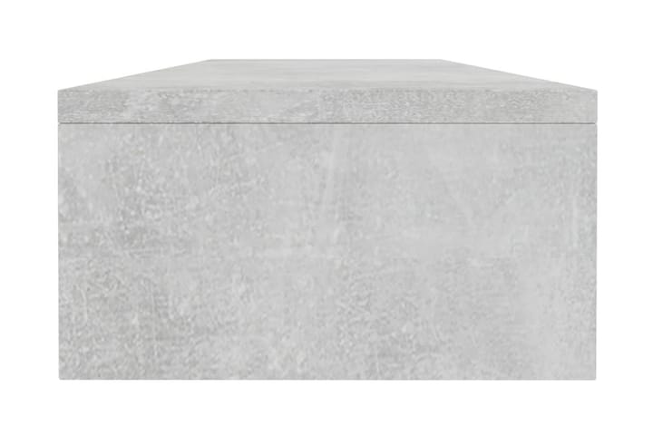 Näyttökoroke betoninharmaa 100x24x13 cm lastulevy - Harmaa - Huonekalut - Pöytä & ruokailuryhmä - Työpöytä
 - Kirjoituspöytä